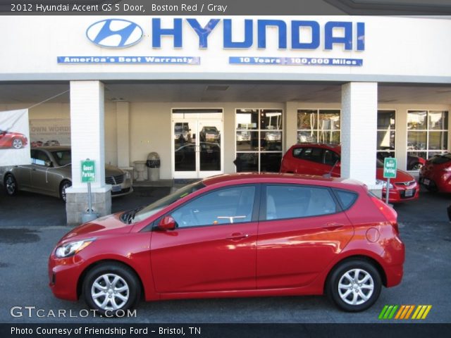 2012 Hyundai Accent GS 5 Door in Boston Red