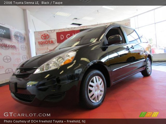 2008 Toyota Sienna LE in Black