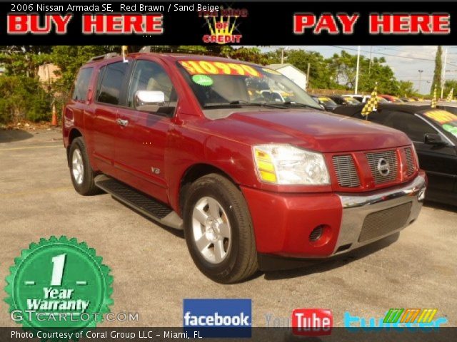 2006 Nissan Armada SE in Red Brawn