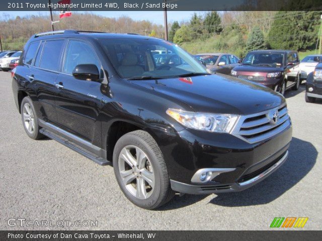 2011 Toyota Highlander Limited 4WD in Black