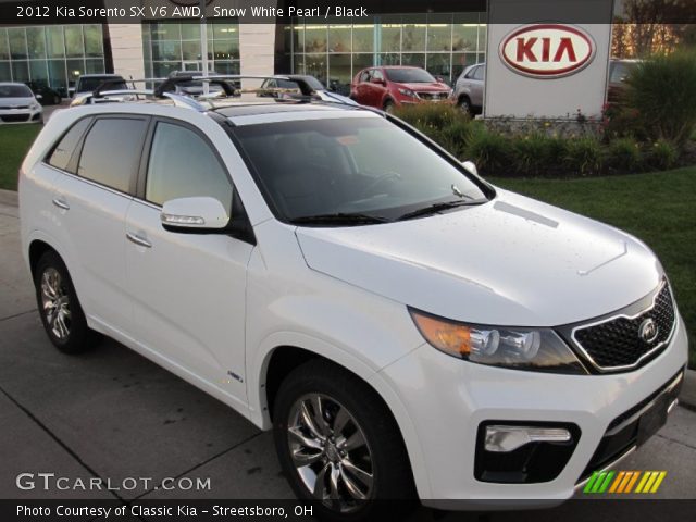 2012 Kia Sorento SX V6 AWD in Snow White Pearl