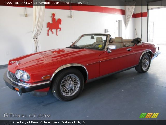 1990 Jaguar XJ XJS Convertible in Signal Red