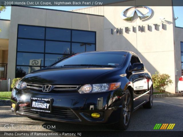 2008 Honda Civic LX Coupe in Nighthawk Black Pearl