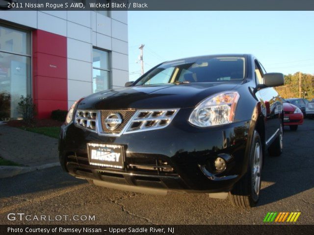 2011 Nissan Rogue S AWD in Wicked Black