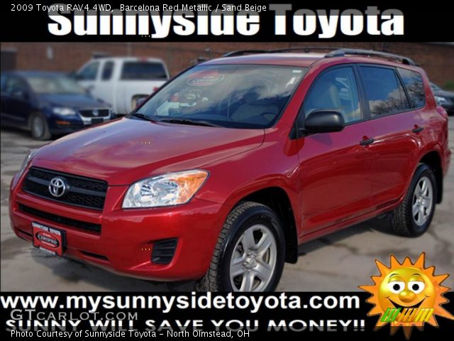 2009 Toyota RAV4 4WD in Barcelona Red Metallic