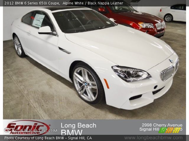 2012 BMW 6 Series 650i Coupe in Alpine White