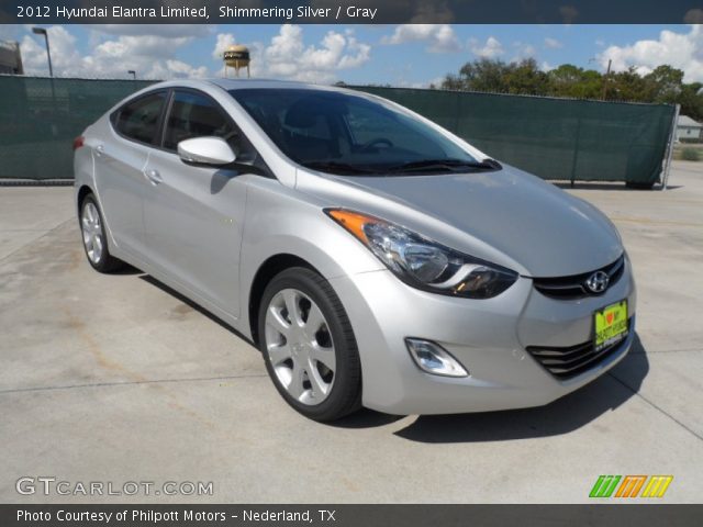 2012 Hyundai Elantra Limited in Shimmering Silver