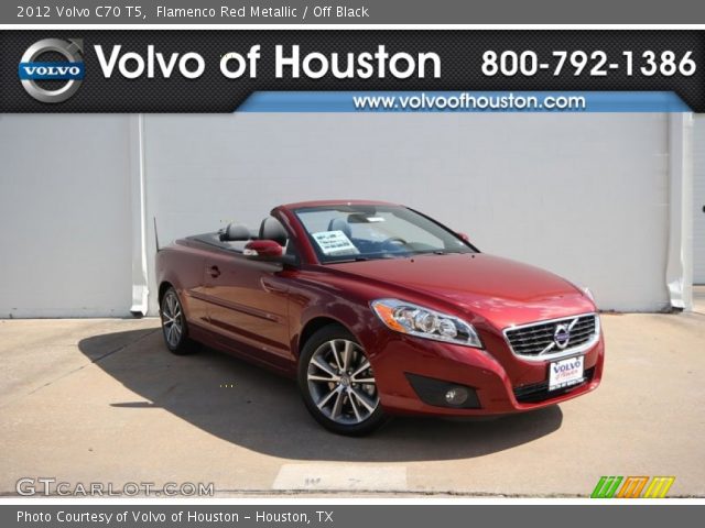2012 Volvo C70 T5 in Flamenco Red Metallic