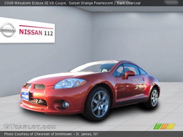 2008 Mitsubishi Eclipse SE V6 Coupe in Sunset Orange Pearlescent