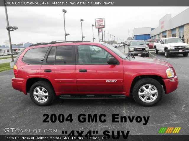 2004 GMC Envoy SLE 4x4 in Magnetic Red Metallic