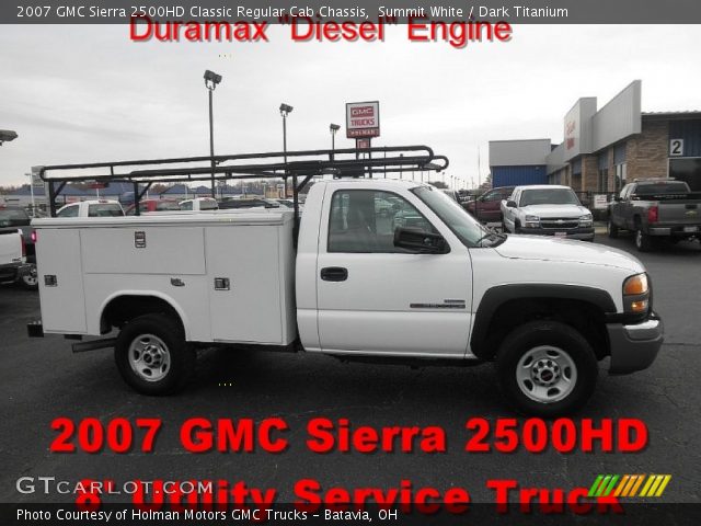 2007 GMC Sierra 2500HD Classic Regular Cab Chassis in Summit White