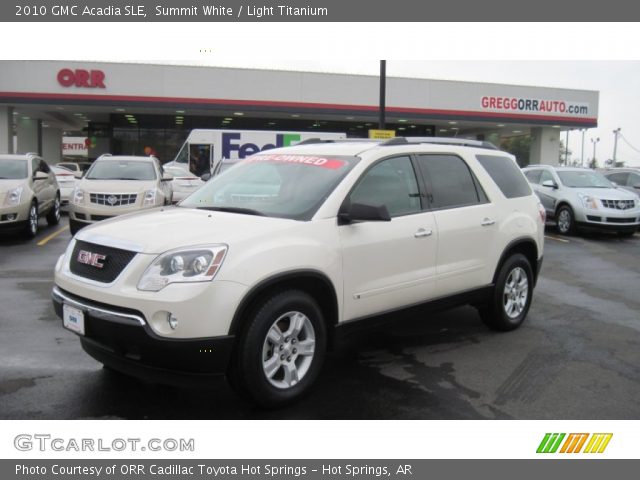 2010 GMC Acadia SLE in Summit White