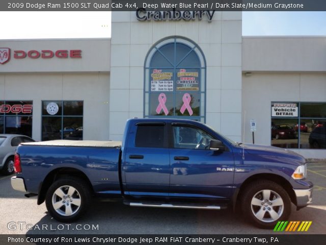 2009 Dodge Ram 1500 SLT Quad Cab 4x4 in Deep Water Blue Pearl