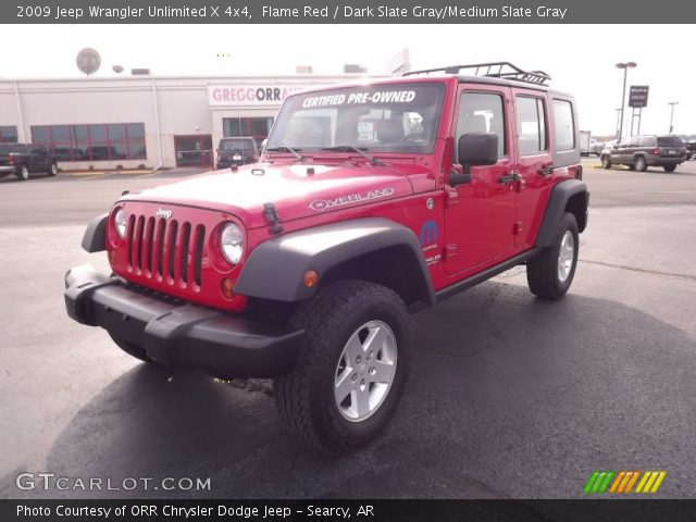 2009 Jeep Wrangler Unlimited X 4x4 in Flame Red