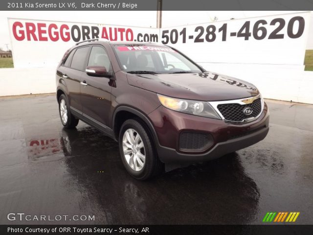 2011 Kia Sorento LX V6 in Dark Cherry