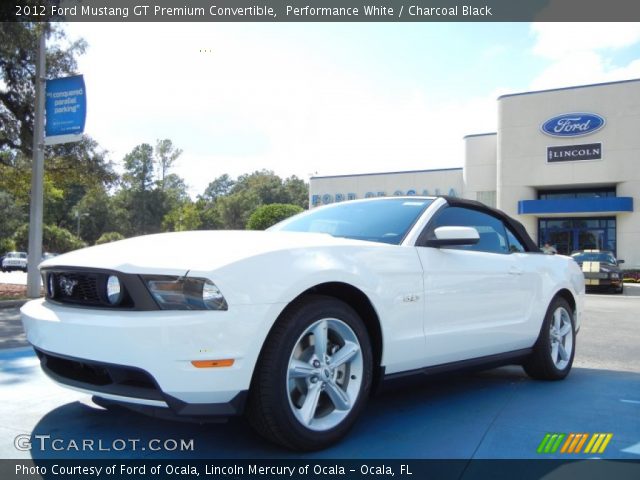 2012 Ford Mustang GT Premium Convertible in Performance White