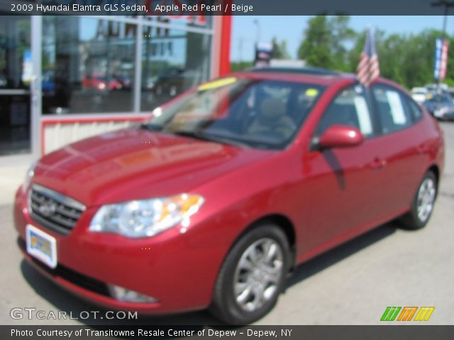 2009 Hyundai Elantra GLS Sedan in Apple Red Pearl