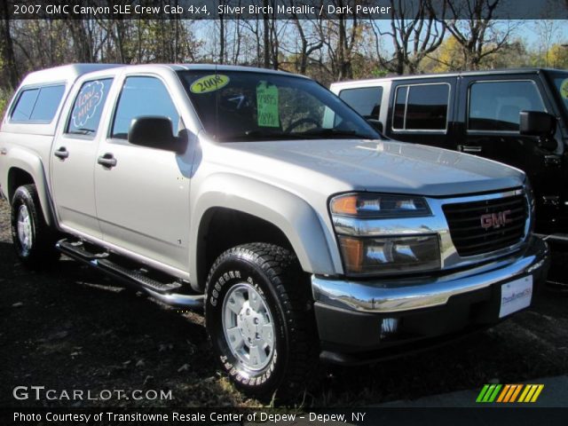 2007 GMC Canyon SLE Crew Cab 4x4 in Silver Birch Metallic