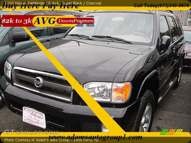 2003 Nissan Pathfinder SE 4x4 in Super Black