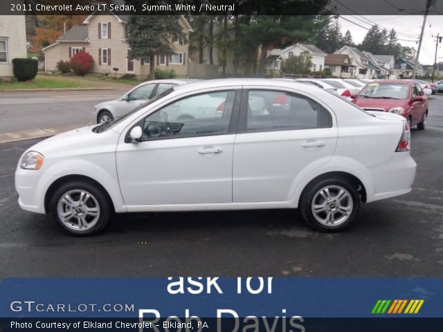 2011 Chevrolet Aveo LT Sedan in Summit White