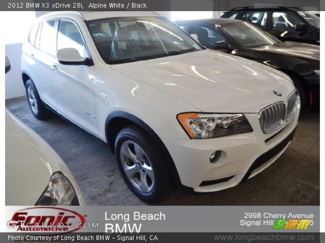 2012 BMW X3 xDrive 28i in Alpine White