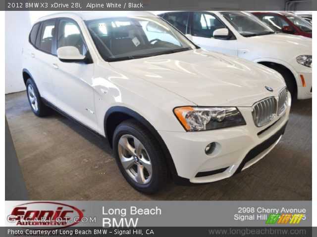 2012 BMW X3 xDrive 28i in Alpine White
