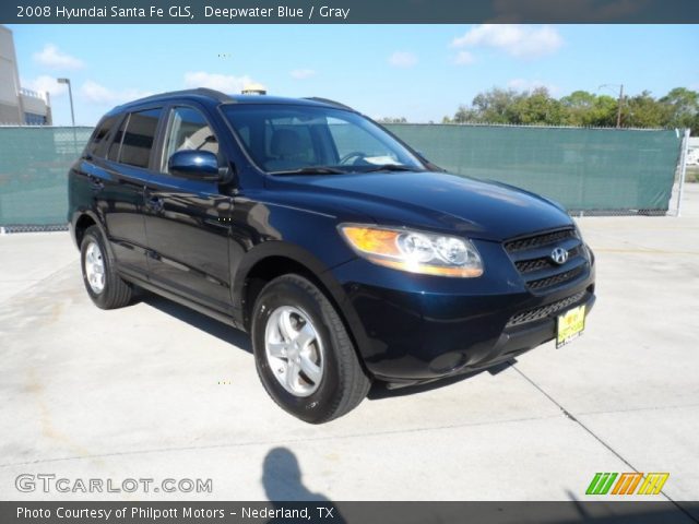 2008 Hyundai Santa Fe GLS in Deepwater Blue