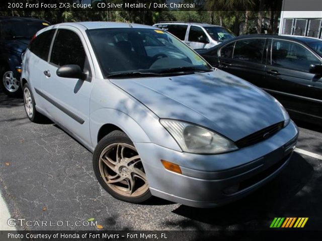2002 Ford Focus ZX3 Coupe in CD Silver Metallic