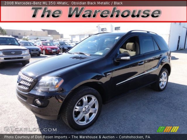 2008 Mercedes-Benz ML 350 4Matic in Obsidian Black Metallic
