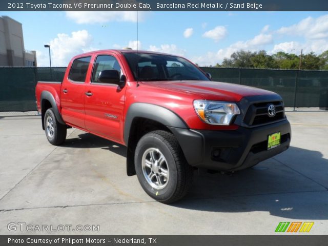 2012 Toyota Tacoma V6 Prerunner Double Cab in Barcelona Red Metallic