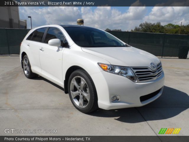 2011 Toyota Venza V6 in Blizzard Pearl White