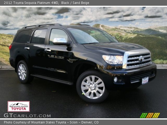 2012 Toyota Sequoia Platinum 4WD in Black