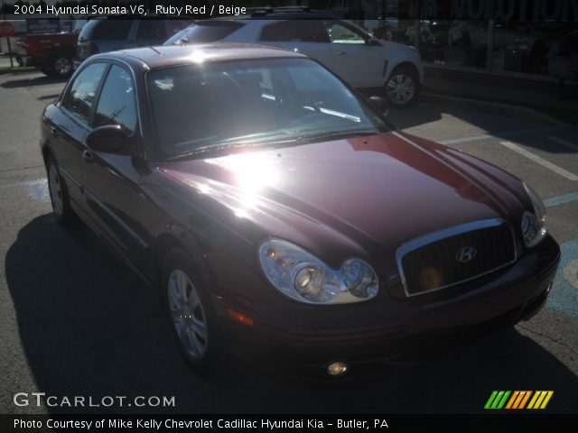 2004 Hyundai Sonata V6 in Ruby Red
