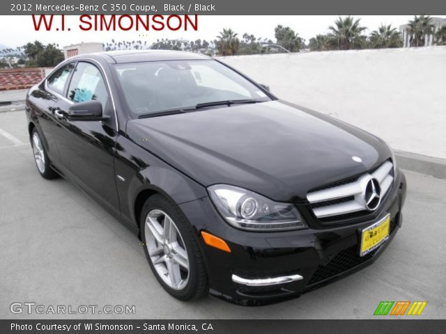 2012 Mercedes-Benz C 350 Coupe in Black