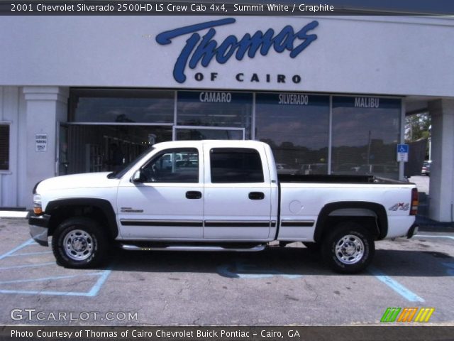 2001 Chevrolet Silverado 2500HD LS Crew Cab 4x4 in Summit White