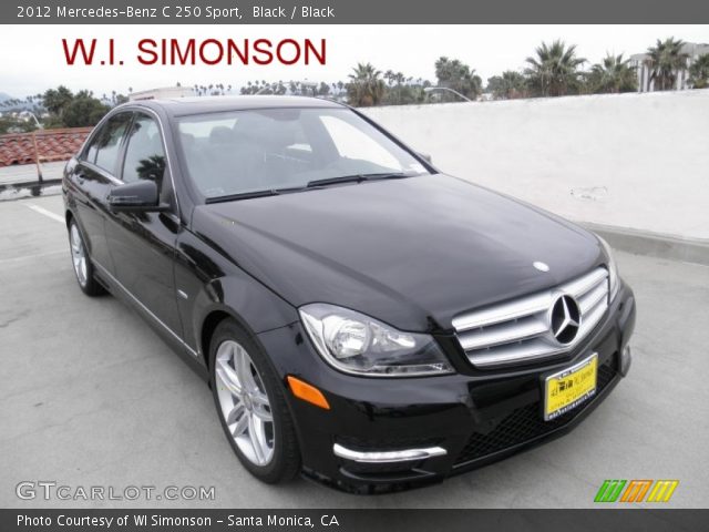 2012 Mercedes-Benz C 250 Sport in Black