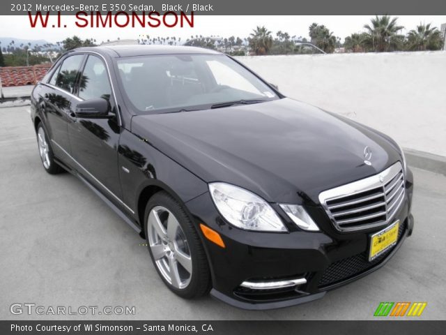 2012 Mercedes-Benz E 350 Sedan in Black