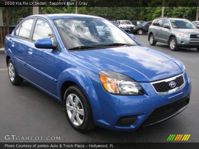 2010 Kia Rio LX Sedan in Sapphire Blue