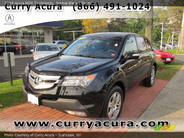 2009 Acura MDX Technology in Formal Black
