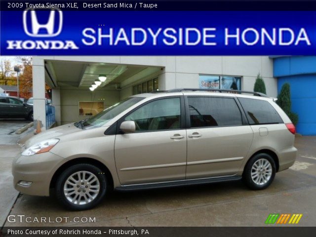 2009 Toyota Sienna XLE in Desert Sand Mica