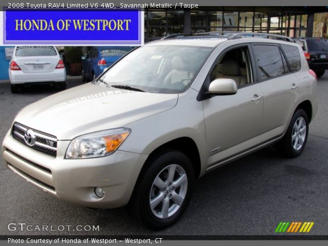 2008 Toyota RAV4 Limited V6 4WD in Savannah Metallic