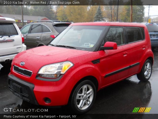 2010 Kia Soul + in Molten Red
