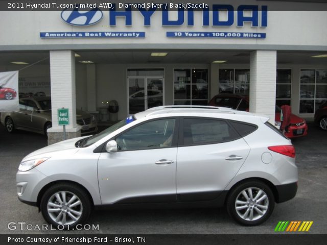 2011 Hyundai Tucson Limited AWD in Diamond Silver