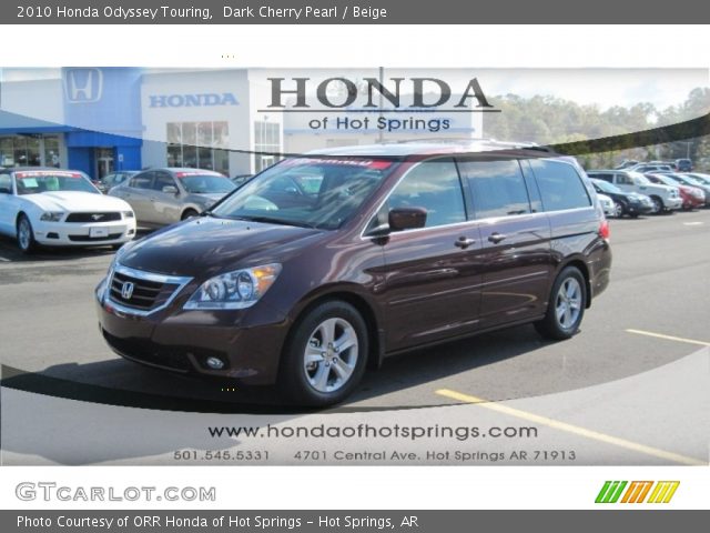 2010 Honda Odyssey Touring in Dark Cherry Pearl