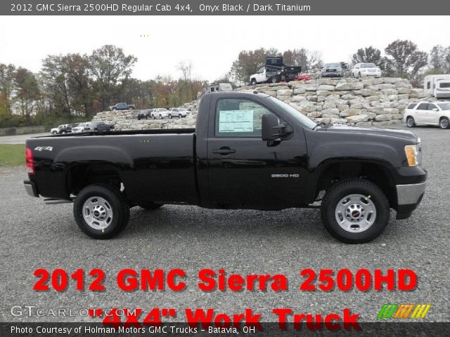 2012 GMC Sierra 2500HD Regular Cab 4x4 in Onyx Black