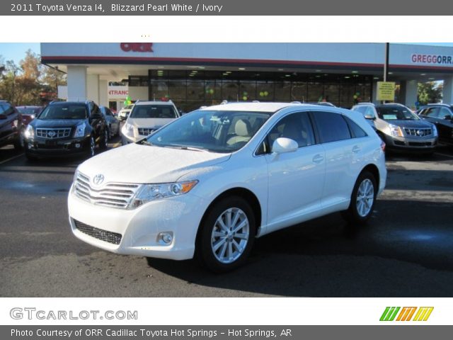2011 Toyota Venza I4 in Blizzard Pearl White