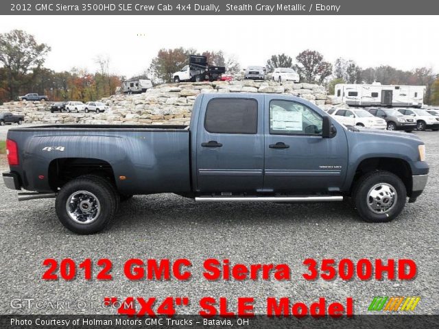 2012 GMC Sierra 3500HD SLE Crew Cab 4x4 Dually in Stealth Gray Metallic