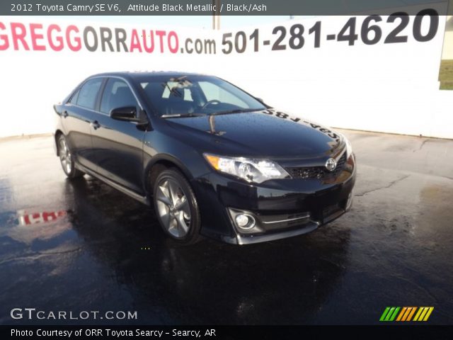 2012 Toyota Camry SE V6 in Attitude Black Metallic