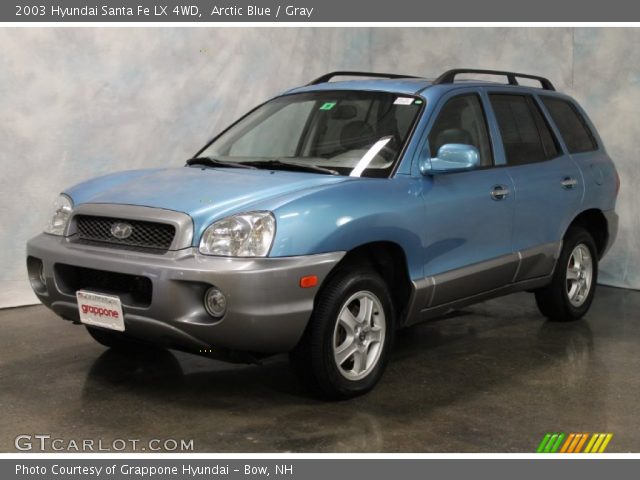 2003 Hyundai Santa Fe LX 4WD in Arctic Blue