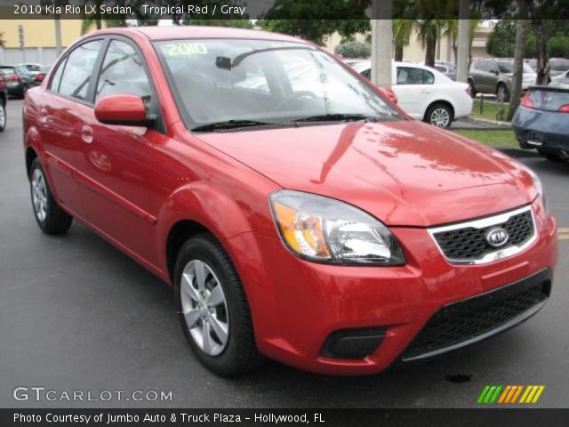 2010 Kia Rio LX Sedan in Tropical Red